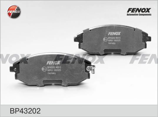 Колодки тормозные дисковые FENOX BP43202