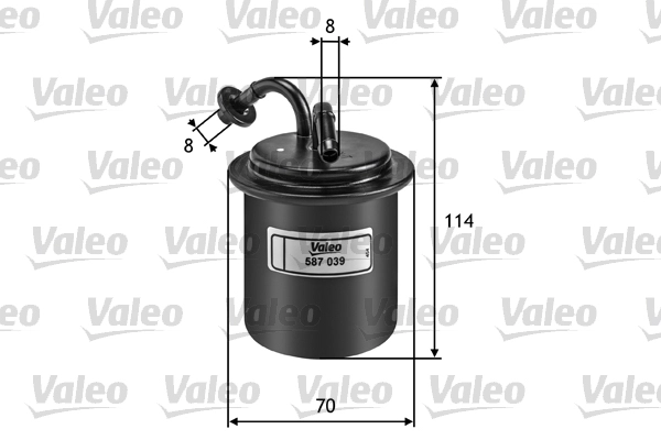 Фильтр топливный VALEO 587039