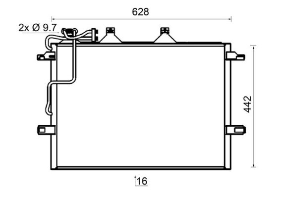 Конденсатор кондиционера MAHLE/KNECHT AC318000S