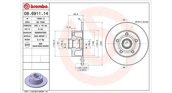 Диск тормозной MAGNETI MARELLI 360406012700