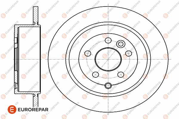 Диск тормозной EUROREPAR 1642768080