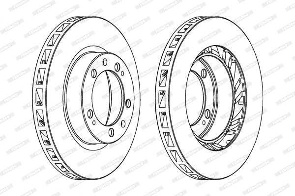 Диск тормозной FERODO DDF1592