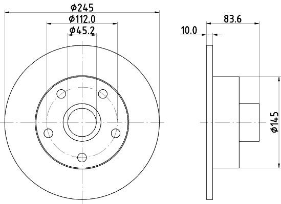 Диск тормозной HELLA/BEHR/PAGID 8DD355104231