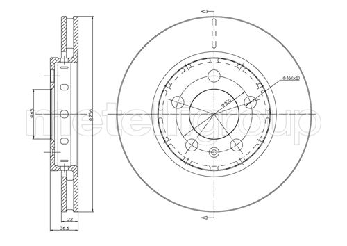 Диск тормозной CIFAM 800-695C