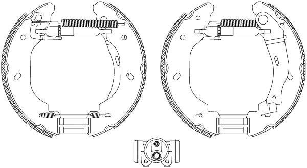 Колодки тормозные барабанные HELLA/BEHR/PAGID 8DB355005081