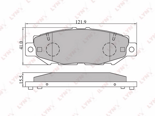 Колодки тормозные LYNXAUTO BD7528