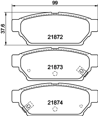 Колодки тормозные дисковые HELLA/BEHR/PAGID 8DB355016-701