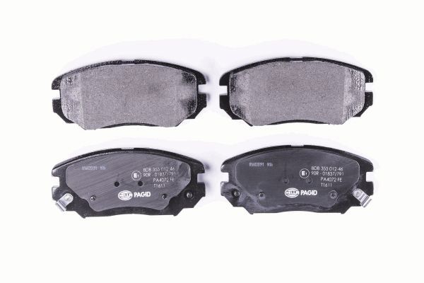 Колодки тормозные дисковые HELLA/BEHR/PAGID 8DB355012461