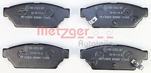 Колодки тормозные дисковые METZGER 1170492