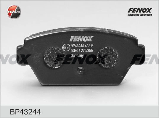 Колодки тормозные дисковые FENOX BP43244