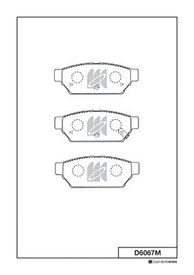 Колодки тормозные дисковые MK KASHIYAMA D6067M