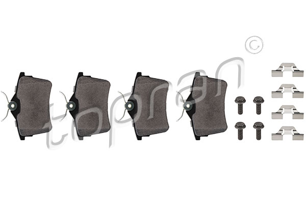 Set brake pads HANS PRIES/TOPRAN 723164