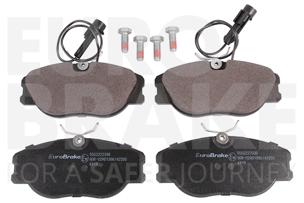 Тормозные колодки дисковые передние EUROBRAKE 5502222336