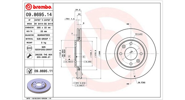 Диск тормозной MAGNETI MARELLI 360406018700