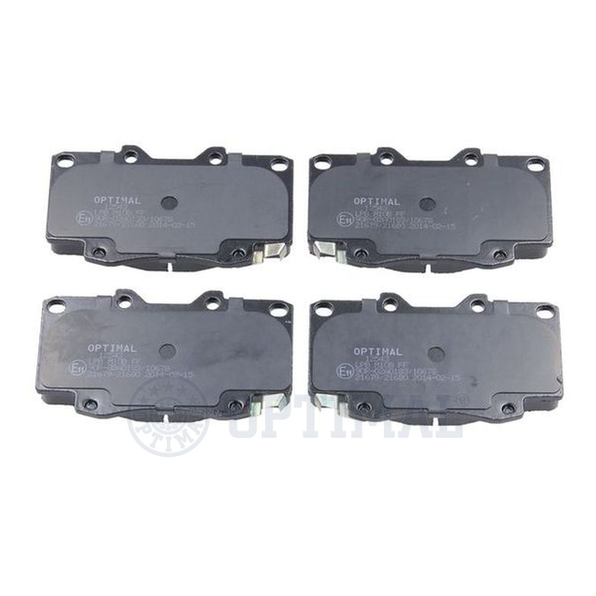 Колодки тормозные дисковые OPTIMAL 12543