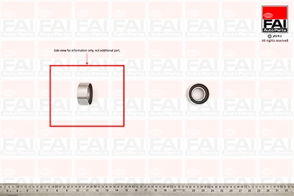 Ролик промежуточный ремня грм FAI AUTOPARTS T9276