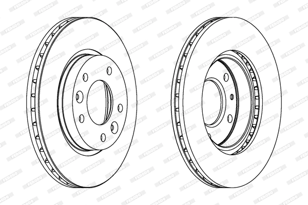 Диск тормозной FERODO DDF1146