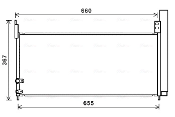 Радиатор кондиционера AVA QUALITY COOLING TO5692D
