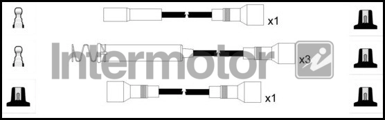 Комплект проводов зажигания INTERMOTOR 73037