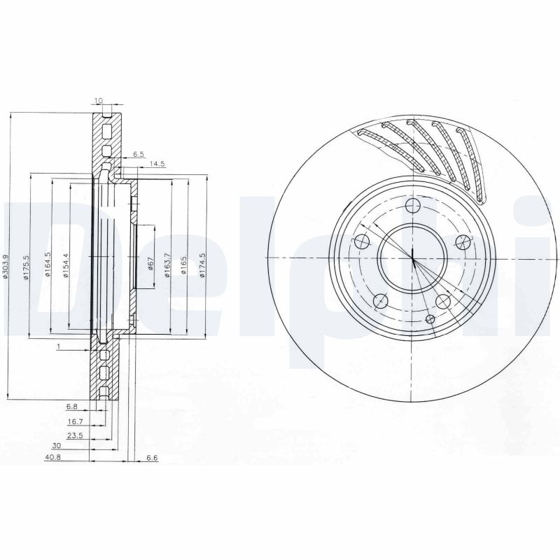 Диск тормозной DELPHI BG4029