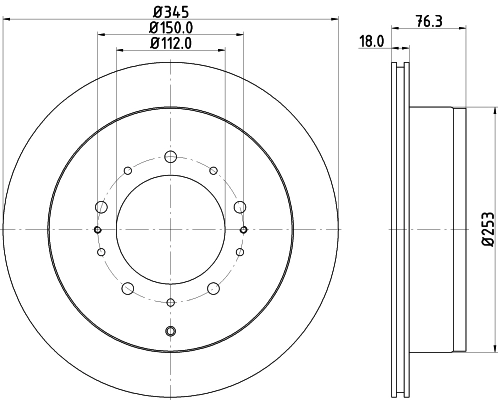 Тормозной диск HELLA/BEHR/PAGID 8DD355116331