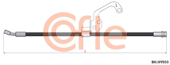 Шланг тормозной COFLE 92.BH.HY033