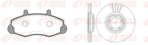 Колодки тормозные дисковые REMSA 8391.00