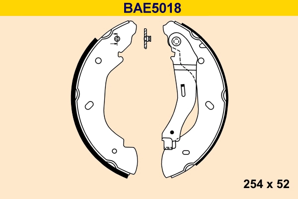Комплект тормозных колодок BARUM BAE5018