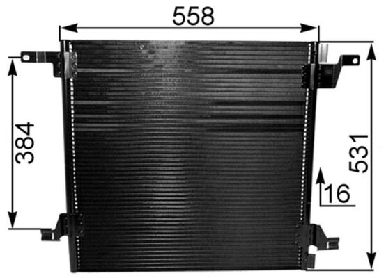 Конденсатор кондиционера MAHLE/KNECHT AC259000P