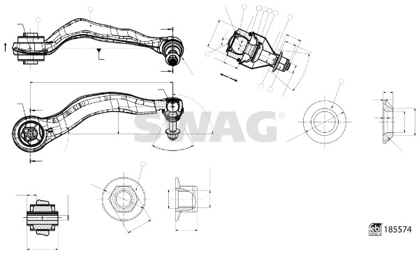 Control arm SWAG 33109981