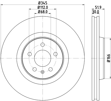 Диск тормозной HELLA/BEHR/PAGID 8DD355117181