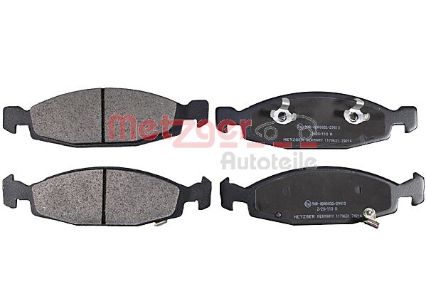 Колодки тормозные дисковые METZGER 1170631
