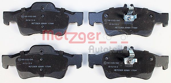 Колодки тормозные дисковые METZGER 1170049