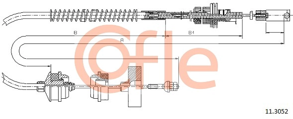 Трос сцепления COFLE 11.3052