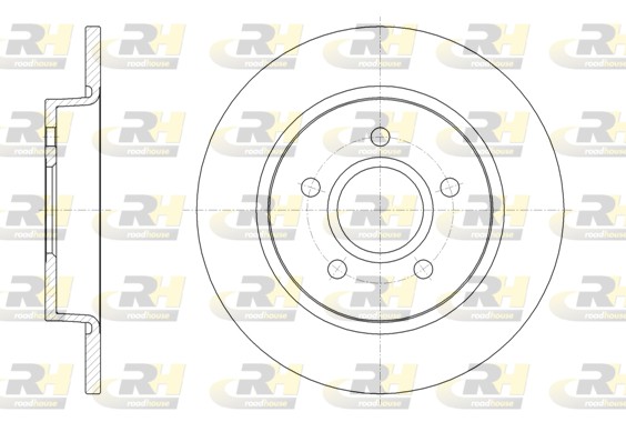 Диск торм.задн. ford focus iii (04 11-) ROADHOUSE 6150300