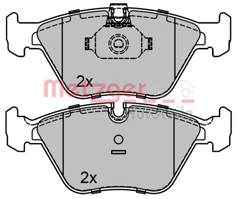 Колодки тормозные дисковые METZGER 1170128