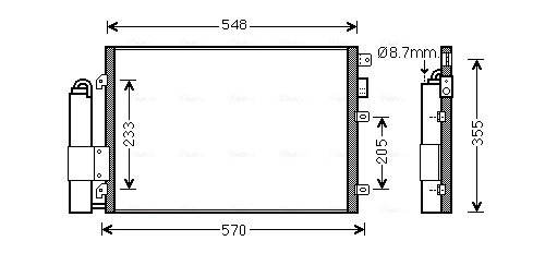 Радиатор кондиционера AVA QUALITY COOLING RT5376D
