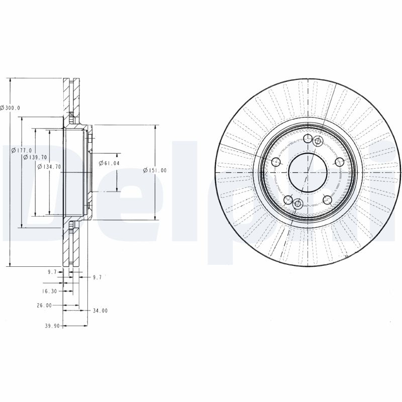 Диск тормозной DELPHI BG3688