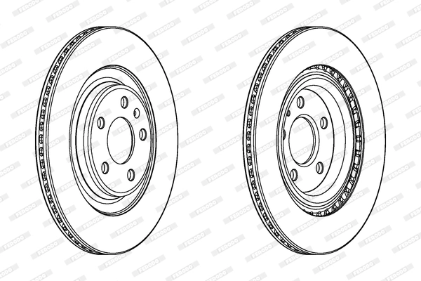 Диск тормозной FERODO DDF2383C