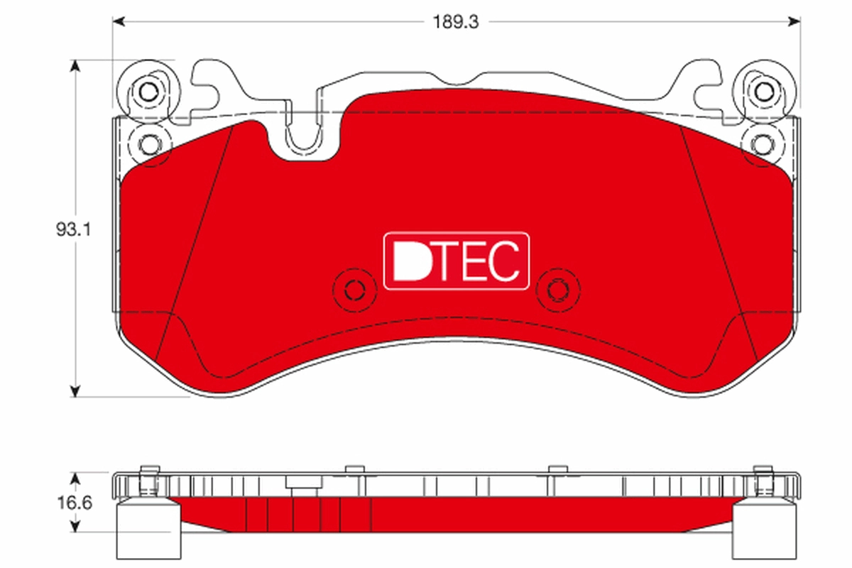 Комплект тормозных колодок дисковый тормоз dtec cotec