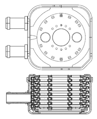 Масляный радиатор MAHLE/KNECHT CLC3000S