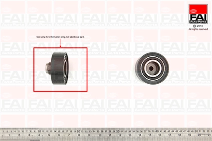 Ролик промежуточный ремня грм FAI AUTOPARTS T9342