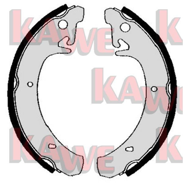 Колодки тормозные барабанные KAWE 04830