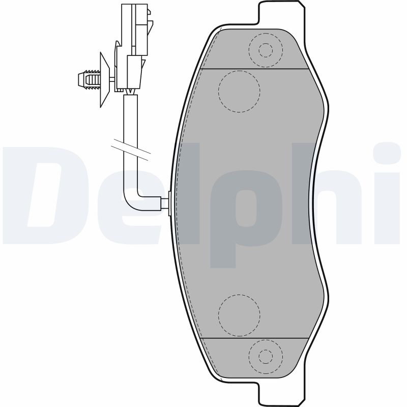 Колодки тормозные дисковые DELPHI LP2192