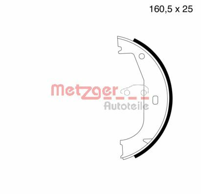 Комплект тормозных колодок стояночная тормозная система METZGER MG 626