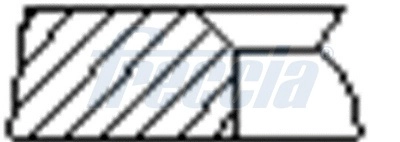 Кольца двс поршневые (к-т на 1 поршень) FRECCIA FR10-229000