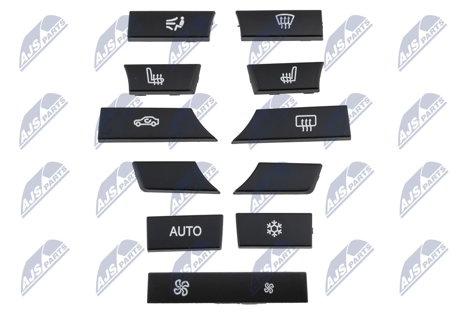 К-кт кнопок блока климата bmw 5 f10/f11 09- 5gt f07 09- (11 шт) NTY EWSBM102