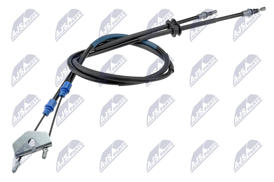 Трос стояночного тормоза ford fiesta v 01-10 fusion 02-12 mazda 2 03-07 /зад kpl/