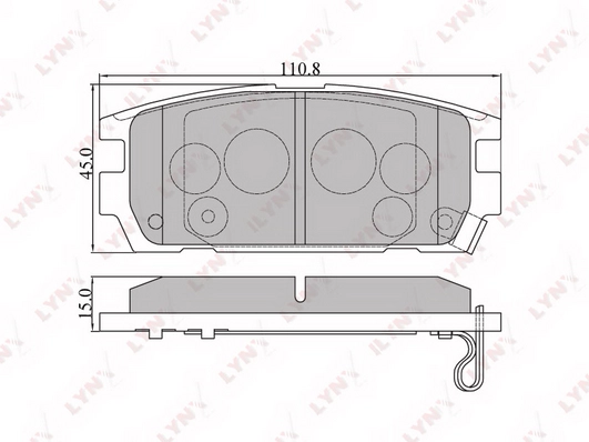 Колодки тормозные LYNXAUTO BD3606