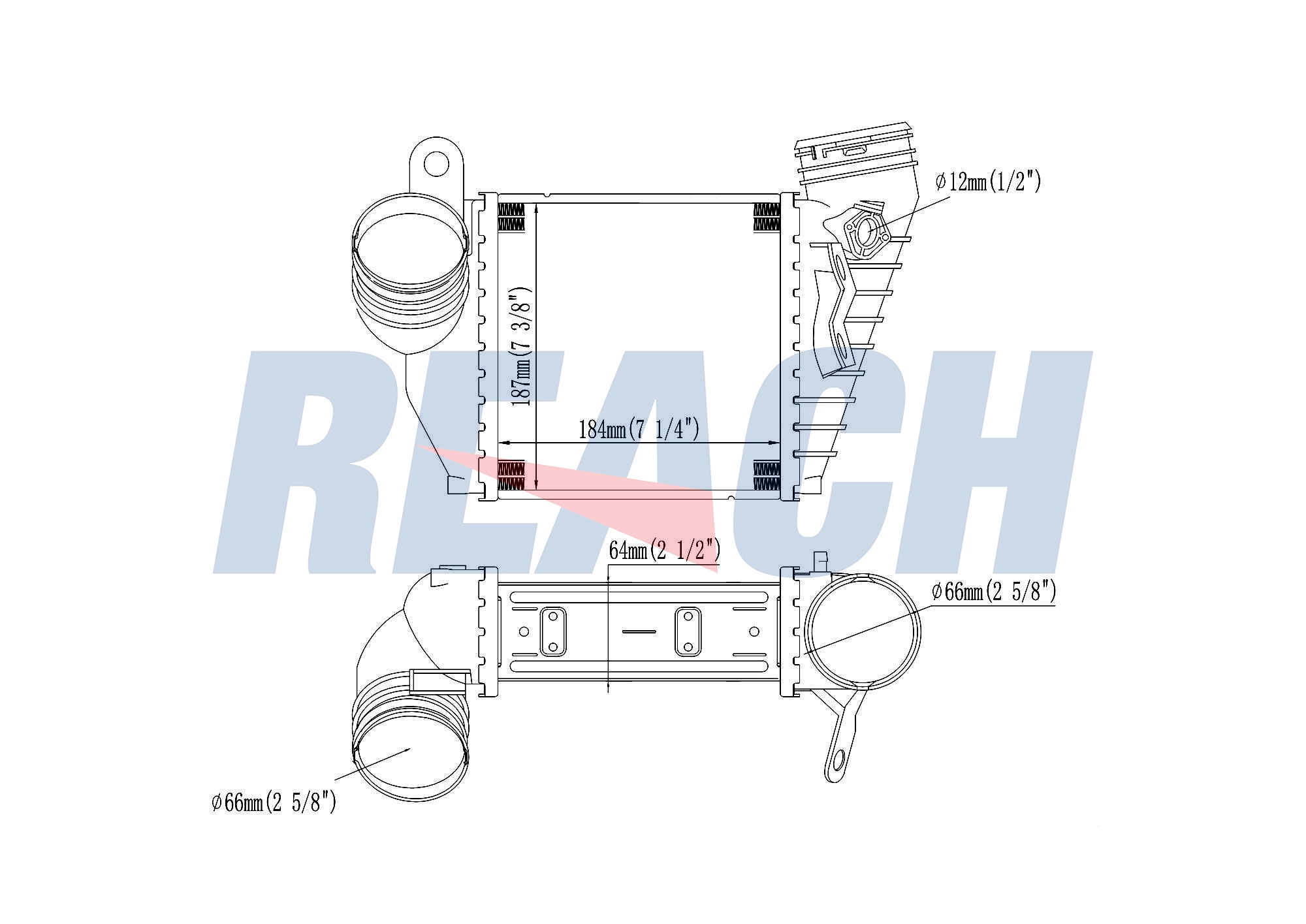 Интеркулер REACH 1.61.1590.4G